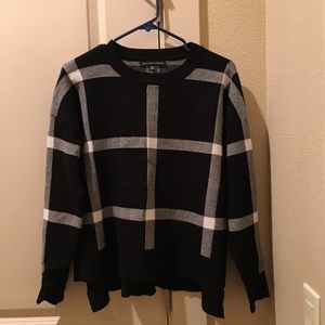 Saks Fifth Avenue Plaid Sweater. S.